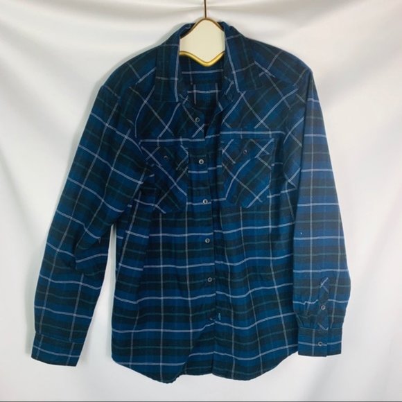 Salomon Other - Salomon Active Dry blue black plaid button…